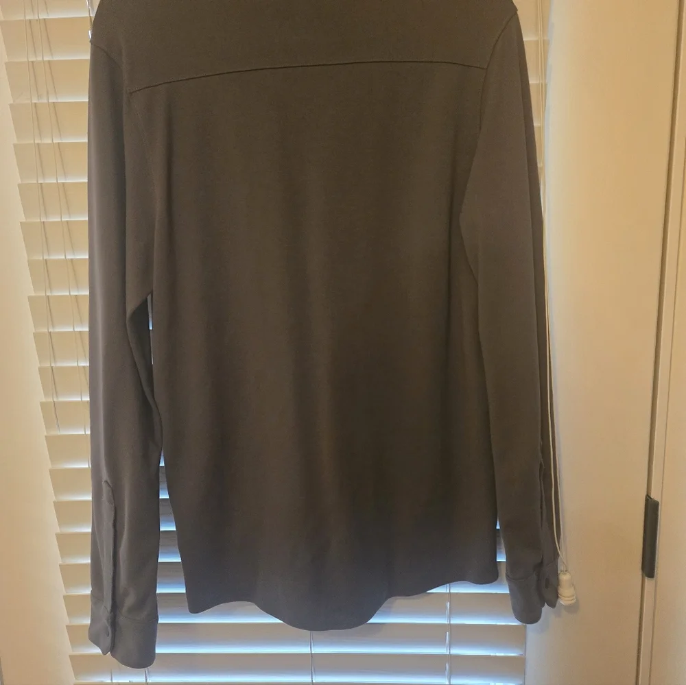 Pocket Zip Jersey Polo - Size Medium - Calibrate